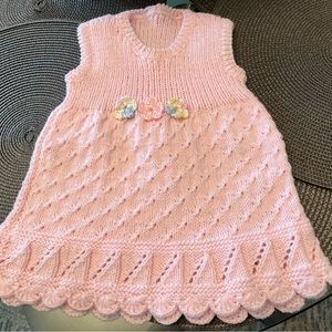 Hand Knitted Baby Dress
